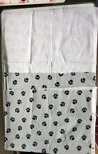 Canvas Stoff Baumwolle mit Pfoten ca. 130 x 108 cm mit Überhang