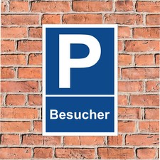 Parkplatz-Schild Besucher - in