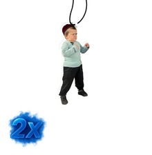 2x Fighting Hasbulla Duftbaum/Auto Lufterfrischer/ Schwarz Eis