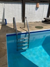 Poolleiter Edelstahl 4 stufig