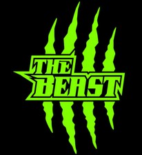 2x Monster Kralle Sticker