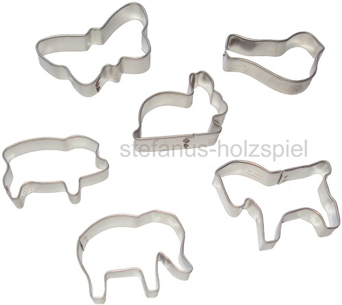 Mini ausstecher tiere - 6, "tiere"