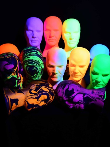 Glowhead schwarzlicht deko - schwarzlicht,