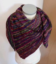 Schultertuch Schal Dreieckstuch Handarbeit gestrickt Mit WOLLE