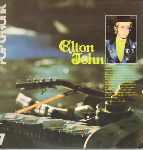 Elton john pop chronik booklet - elton,