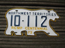 Original Schild -  N. W. T .-Territories RCMP - Centennial