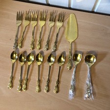15 tlg goldfarbenes