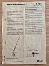Bosch-Autoantenne D90 C Einbauanleitung
