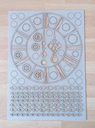Blanche chipboard uhr - la,