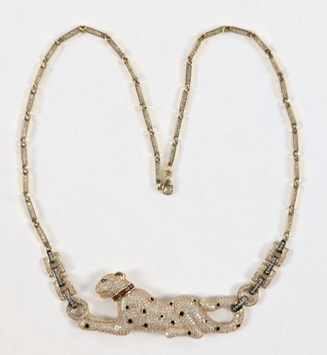 Panther collier aus karat - panther-collier,