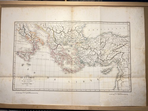 Antiquarische karte 1830 - karte,