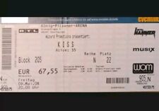KISS  altes Ticket Konzertkarte