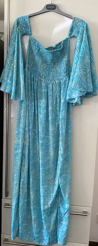 Maxi sommerkleid gesmokt - maxi,
