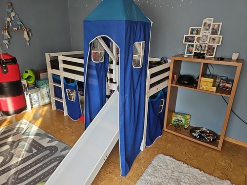Hochbett mit rutsche - hochbett,