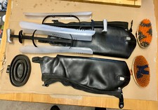 CAVALLO Chaps mit bürssten Reitchaps Reitgamaschen Glattleder 49 40 gebraucht