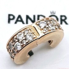 Pandora Charm "Funkelnder Clip" 781817 585er Rosèvergoldet Zirkonia Original 