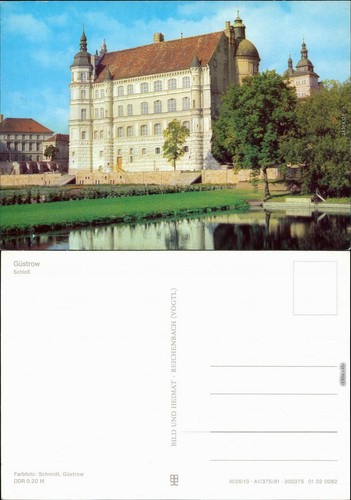 Ansichtskarte güstrow schloss - güstrow,