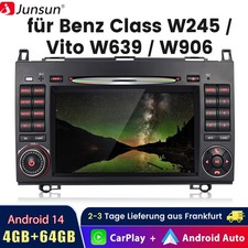 Carplay Android14 Autoradio GPS Für Mercedes A/B Klasse W169 W245 Sprinter Viano