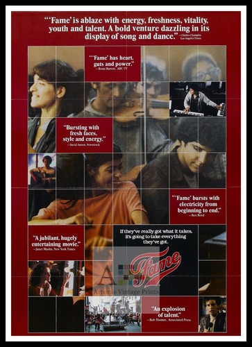 Fame movie poster a3 - fame,