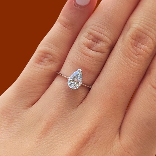 Echt diamant birnenschliff - diamant,