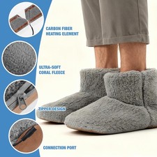 USB Elektrische Heizung Hausschuhe Fußwärmer Elektrisch Beheizte Schuhe Winter