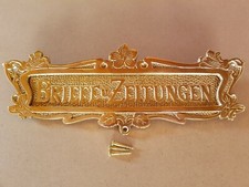 Messing Poliert Briefschlitz Zeitung Schlitz Briefklappe Brief Einwurf   L1P