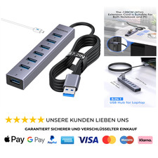 8-Port USB Multiport Hub mit 7