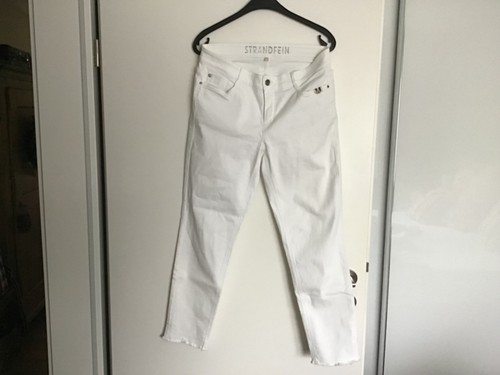 Qvc strandfein jeans - jeans, weiß