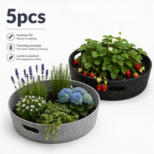 5er Blumentopf Pflanztopf Filz