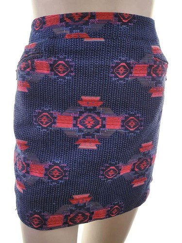 Boho western mini rock blau - boho,
