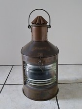 Heklicht Schiffslaterne Kupfer 47 cm Schiffslampe Positionslaterne mit Gravur