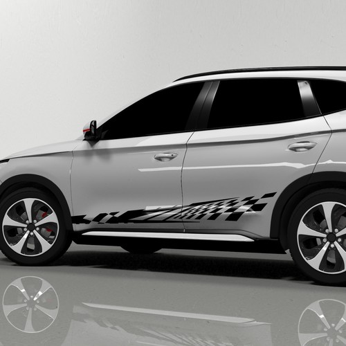 Auto styling seitenstreifen - auto, |