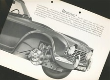 "TRIUMPH" Sportwagen der "60er Jahre" 4 Blatt original Prospekt Fotos von "TR 4"