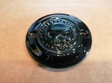 Harley Skull Timer-Cover für Milwaukee-Eight - GLANZSCHWARZ PULVERBESCHICHTET
