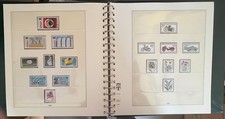 Lindner Falzlos Album 1980-85 kompl. mit postfrischen + gestempelten Briefmarken