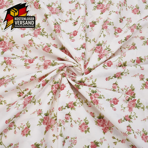 Baumwollstoff blumenmuster - baumwollstoff,