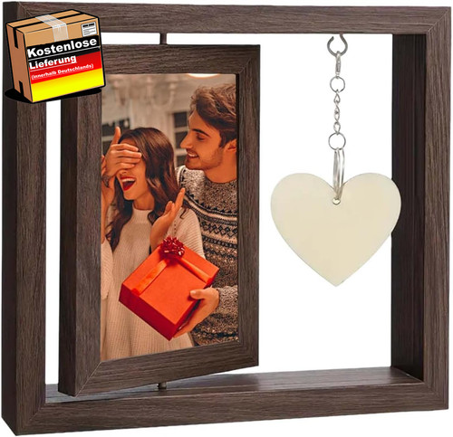 Drehbarer holzfotorahmen für - holzfotorahmen,