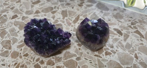 Amethyst edelstein herzform - amethyst,