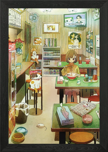 Gemütliche anime restaurant - anime,