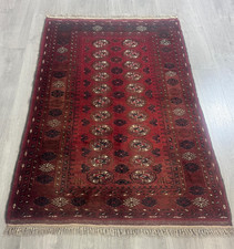 Vintage antique Afghan Fein Orientteppich Perserteppich  196 cm x 125 cm 10577