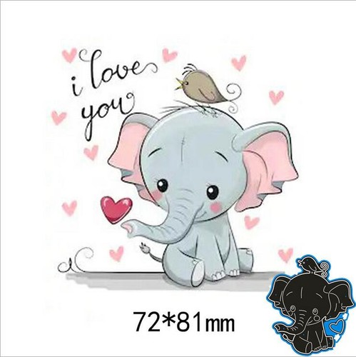 Elefant stencil metall - stencil, cutting