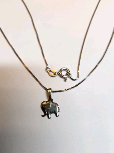 Silber anhänger elefant - silber,