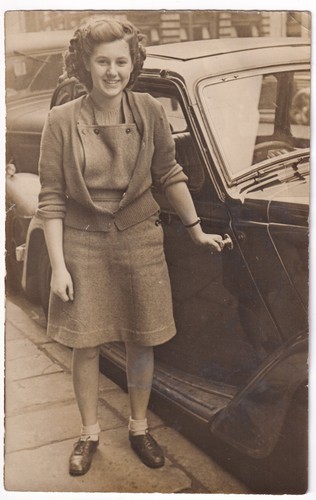 Vintage 1940er foto frau - vintage,