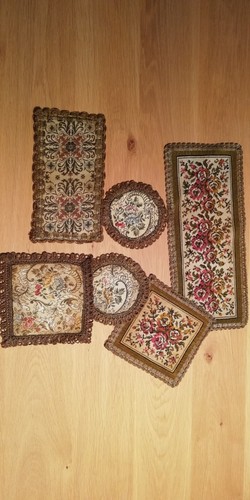 Konvolut brokatdeckchen - konvolut,