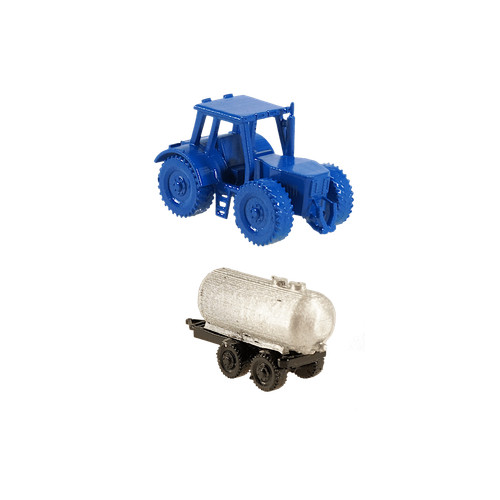 Spur traktor blau mit - blau, gülle