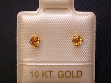 Feinste Citrin Ohrstecker - 3