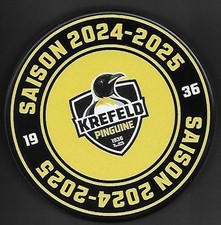 Eishockey Puck  KREFELD PINGUINE 2024/2025       DEL NHL