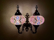 Mosaiklampe Doppel Wandleuchte