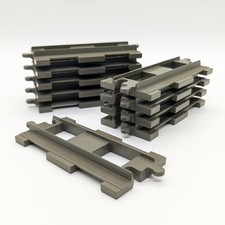 10x LEGO® DUPLO® Eisenbahn Schienen Gerade dark gray 6377 dunkelgrau Zubehör