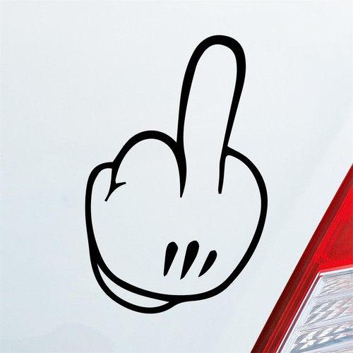 Auto aufkleber mittelfinger - auto,